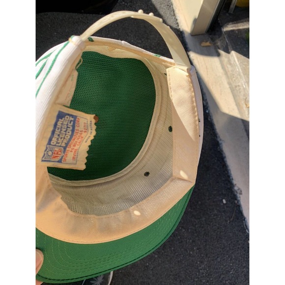 Vintage 80s NY Jets Sports Specialties Pill Box Snapback NFL Football Hat - Picture 8 of 8